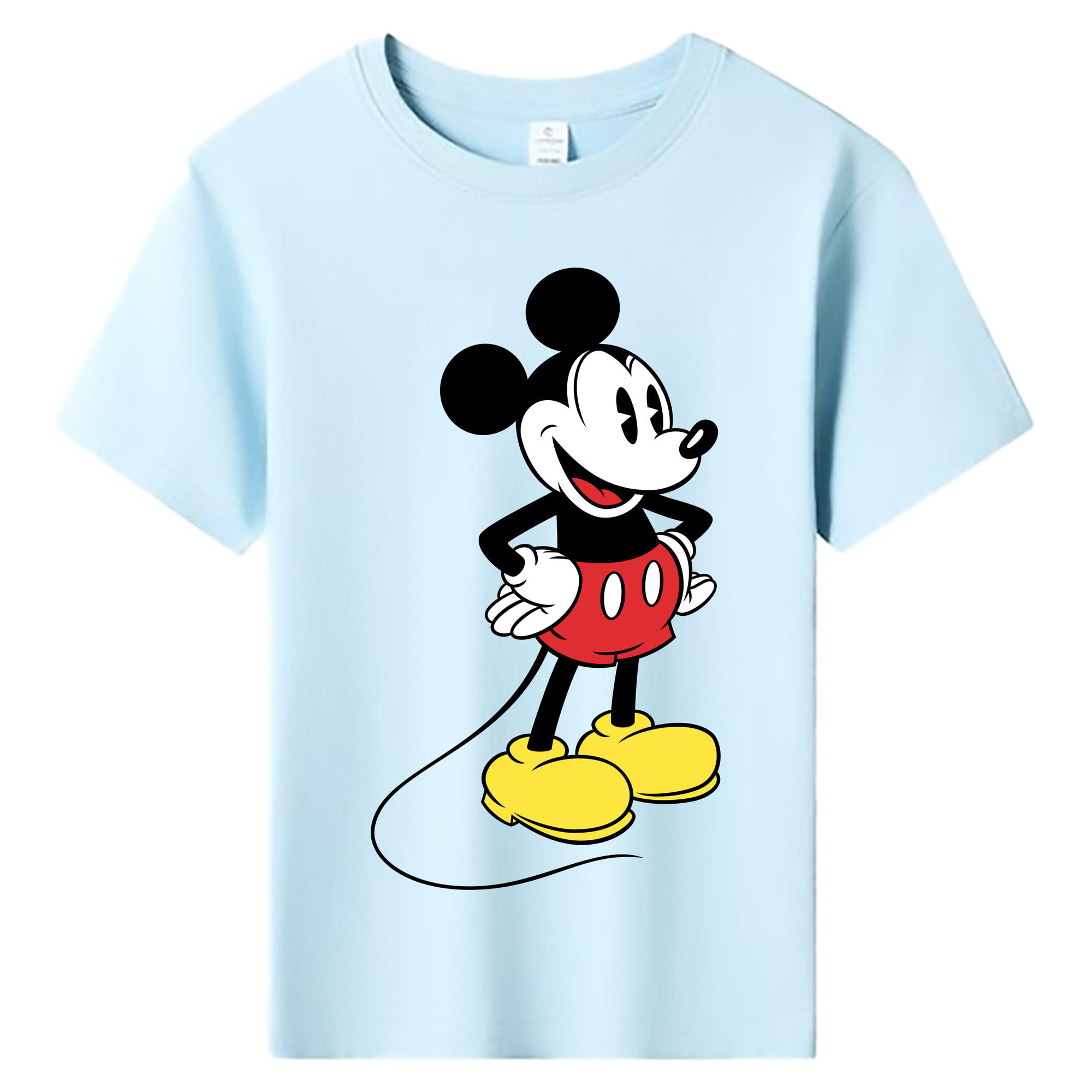 ミッキーマウス Mickey Mouse 綿100％キッズTシャツ（フロントプリント）